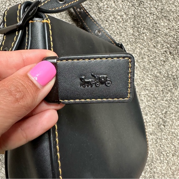 Coach Saddlebag 23 75th Anniversary Crossbody in Black - Picture 4 of 11